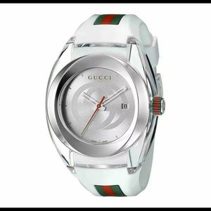 Gucci SYNC XXL 42MM Men's White Stainless Steel Watch YA137102 “New”